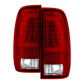 SPYDER xTune Ford F150 Styleside 97-03 Light Bar LED Tail Lights - Red Clear ALT-ON-FF15097-LBLED-RC 5082091