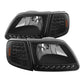 SPYDER Xtune Ford F150 97-03 Crystal Headlights w/ Clear LED Corners Black HD-ON-FF15097-LED-SET-BK 5014184