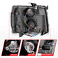 Anzo 2007-2013 Chevrolet Silverado 1500 Projector Headlights w/ Halo Black