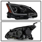 SPYDER xTune 13-15 Nissan Sentra DRL LED Light Bar Proj Halogen Headlights - Blk Smoke (PRO-JH-NS13-LB-BSM) 9042973