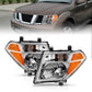 ANZO 2005-2008 Nissan Pathfinder Crystal Headlight Chrome Amber (OE Replacement) 111463