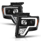 ANZO 2009-2014 Ford F-150 Projector Light Bar H.L Black Amber 111443