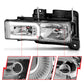 ANZO 1999-2000 Cadillac Escalade Crystal Headlights 111499