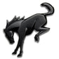 Ford Racing Bronco Rear Emblem - Matte Black M-1447-BRMB