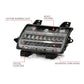 ANZO 18-19 Jeep Wrangler JL Halogen Chrome Clear w/ Sequential Signal 511083