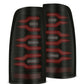 AlphaRex 99-06 Chevrolet Silverado/99-06 GMC Sierra LUXX-Series LED Tail Lights - Black/Red 620007 *Discontinued
