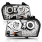 Anzo 2005-2010 Chrysler 300 Projector Headlights w/ Halo Chrome