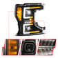 ANZO 20-22 Ford Super Duty (Halogen) Z-Series Full LED Proj Headlights SeqSig - Pass. Side ONLY 111620X-R