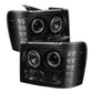 Spyder GMC Sierra 1500/2500 07-13 Projector Headlights LED Halo- LED Blk Smke PRO-YD-GS07-HL-BSM 5078506