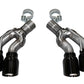 Corsa Performance 16-17 Cadillac CTS-V 2.75in Inlet / 4.0in Outlet Black PVD Tip
