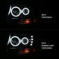 Anzo 2007-2013 Chevrolet Avalanche Projector Headlights w/ Halo Black(CCFL)