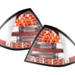 Mercedes W203 Chrome Clear LED Tail Lights (2001-2004)