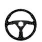 2nd Option Racing Steering Wheel Momo Track Style Black Suede Carbon Center