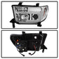 Spyder 07-13 Toyota Tundra V2 Light Bar DRL Projector Headlights - Chrome (PRO-YD-TTU07V2-LB-C) 5084651
