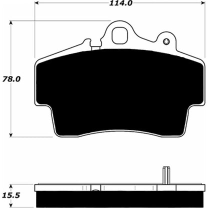 Porterfield Brake Pads for 2001 PORSCHE Boxster