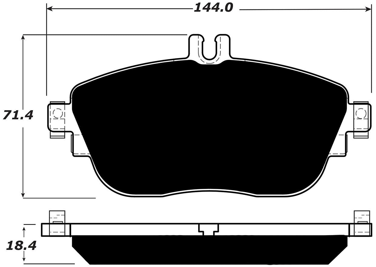Porterfield Brake Pads for 2018 MERCEDES-BENZ GLA250