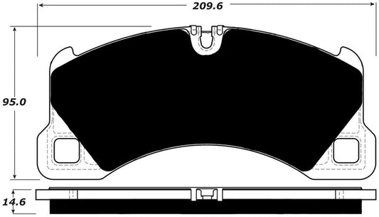 Porterfield Brake Pads for 2012 PORSCHE PANAMERA GTS