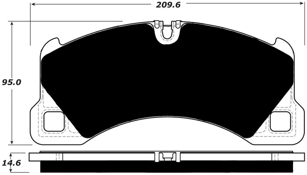 Porterfield Brake Pads for 2017 PORSCHE CAYENNE w/390mm Front Rotor