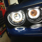 Anzo 2008-2014 Dodge Challenger Projector Headlights w/ Halo Black (CCFL)
