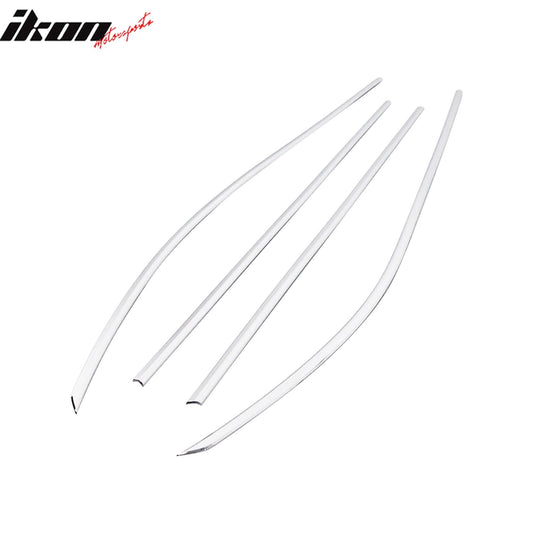 2017 Hyundai Elantra Chrome 4PC Window Molding Trim Sill Seal Belt ABS