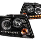 Anzo 2004-2008 Ford F-150 Projector Headlights w/ Halo and LED Black
