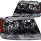 Anzo 1999-2004 Jeep Grand Cherokee Crystal Headlights Black