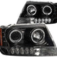 Anzo 1999-2004 Jeep Grand Cherokee Projector Headlights w/ Halo Black