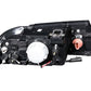 Anzo 1998-2002 Lincoln Navigator Crystal Headlights Black