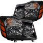 Anzo 2004-2007 Nissan Armada Crystal Headlights Black