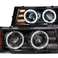 Anzo 2004-2012 Chevrolet Colorado Projector Headlights w/ Halo Black
