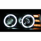 Anzo 2004-2012 Chevrolet Colorado Projector Headlights w/ Halo Black