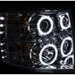 Anzo 2007-2013 Chevrolet Silverado 1500 Projector Headlights w/ Halo Chrome