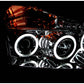 Anzo 2004-2007 Nissan Armada Projector Headlights w/ Halo Chrome (CCFL)