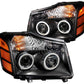 Anzo 2004-2007 Nissan Armada Projector Headlights w/ Halo Black (CCFL)