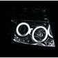Anzo 2005-2008 Nissan Frontier Projector Headlights w/ Halo Chrome