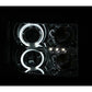 Anzo 2007-2013 Gmc Sierra 1500 Projector Headlights w/ Halo Chrome