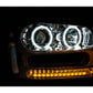Anzo 2002-2009 Chevrolet Trailblazer Projector Headlights w/ Halo Chrome