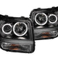 Anzo 2007-2012 Dodge Nitro Projector Headlights w/ Halo Black (CCFL)