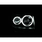 Anzo 2007-2012 Dodge Nitro Projector Headlights w/ Halo Black (CCFL)