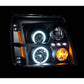 Anzo 2002-2006 Cadillac Escalade Projector Headlights w/ Halo Black (CCFL)