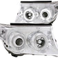 Anzo 2008-2009 Toyota Land Cruiser Projector Headlights w/Halo Chrome CCFL