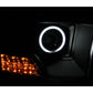Anzo 2009-2015 Dodge Ram 1500 Projector Headlights w/ Halo Black (CCFL)