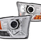 Anzo 2009-2016 Dodge Ram 1500 Projector Headlights w/ Halo Chrome (CCFL)