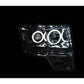 Anzo 2009-2014 Ford F-150 Projector Headlights w/ Halo Chrome (CCFL)