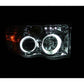 Anzo 2002-2005 Dodge Ram 1500 Projector Headlights w/ Halo Chrome (CCFL) G2