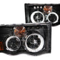 Anzo 2002-2005 Dodge Ram 1500 Projector Headlights w/ Halo Black (CCFL) G2
