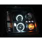 Anzo 2003-2006 Cadillac Escalade Projector Headlights w/ Halo Black (CCFL)