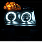 Anzo 2008-2015 Nissan Titan Projector Headlights w/ Halo Black (CCFL)