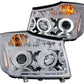 Anzo 2008-2015 Nissan Titan Projector Headlights w/ Halo Chrome (CCFL)