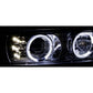 Anzo 1999-2002 Chevrolet Silverado 1500 Projector Headlights w/ Halo Chrome